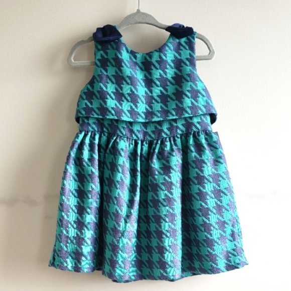 Cat & Jack Other - Cat & Jack Houndtooth Holiday Dress